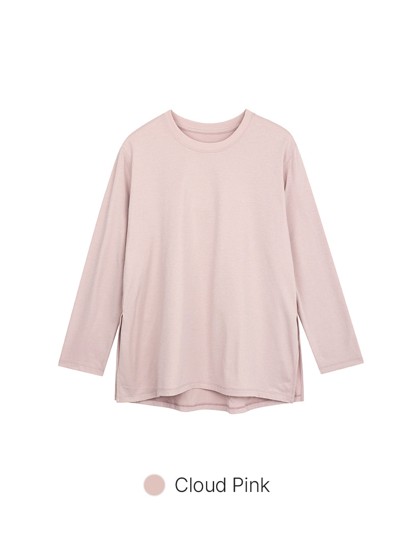 Brushed Airy Fit Oversized Fit Long Sleeve