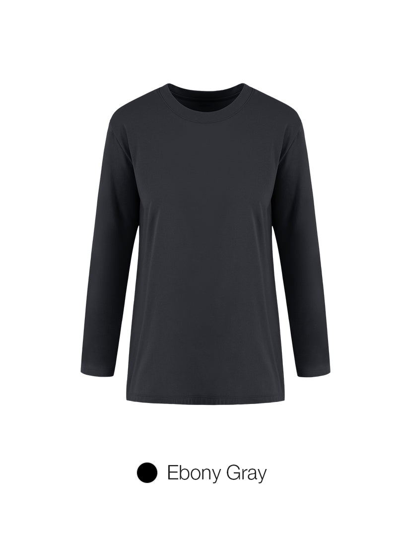 Brushed Airy Fit Oversized Fit Long Sleeve