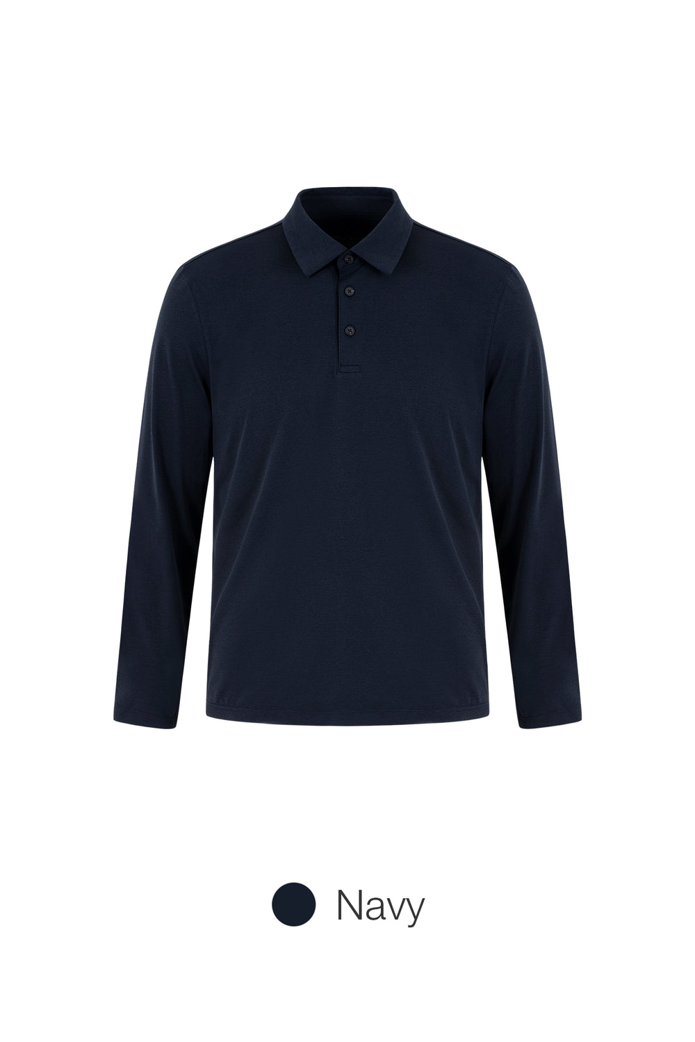 Men's Airy Fit Long Sleeve Polo Shirt