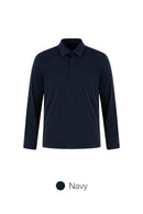 Men's Airy Fit Long Sleeve Polo Shirt
