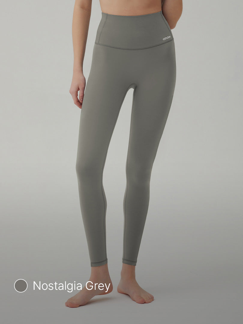 Grey ankle length leggings hotsell