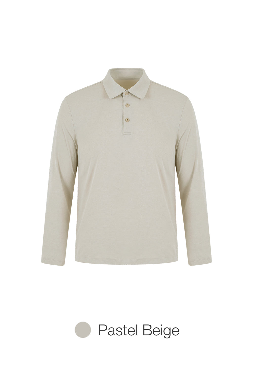 Men's Airy Fit Long Sleeve Polo Shirt