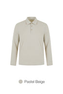 Men's Airy Fit Long Sleeve Polo Shirt