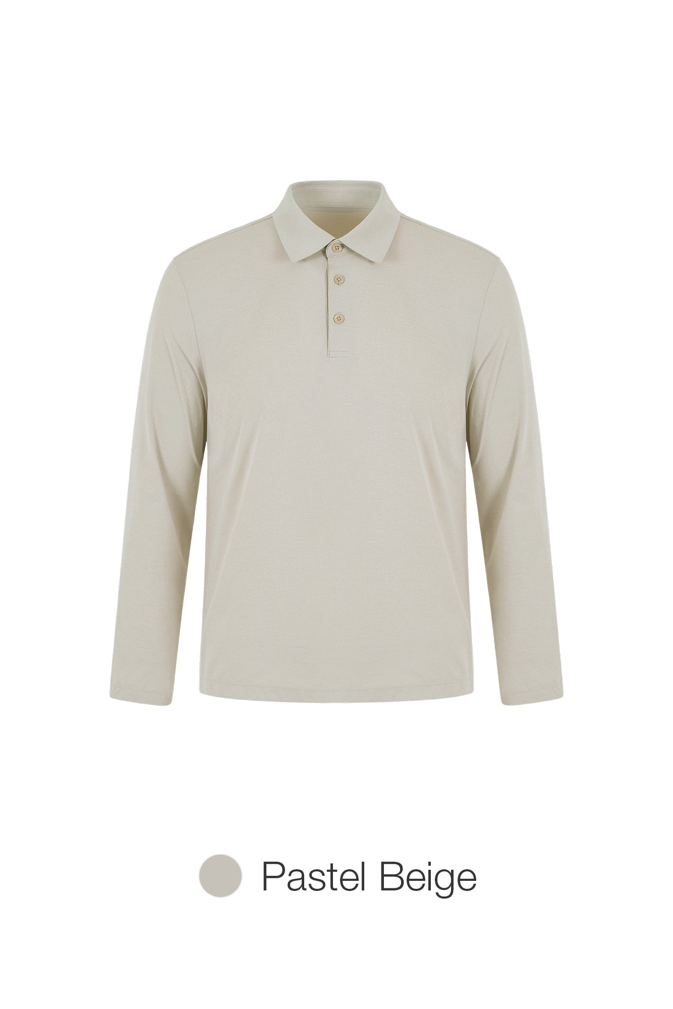 Men's Airy Fit Long Sleeve Polo Shirt