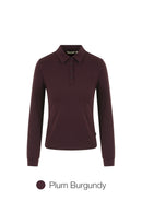 Brushed Airy Fit Slim Fit Long Sleeve Polo Shirt