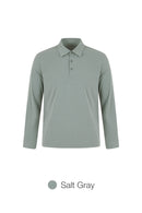 Men's Airy Fit Long Sleeve Polo Shirt