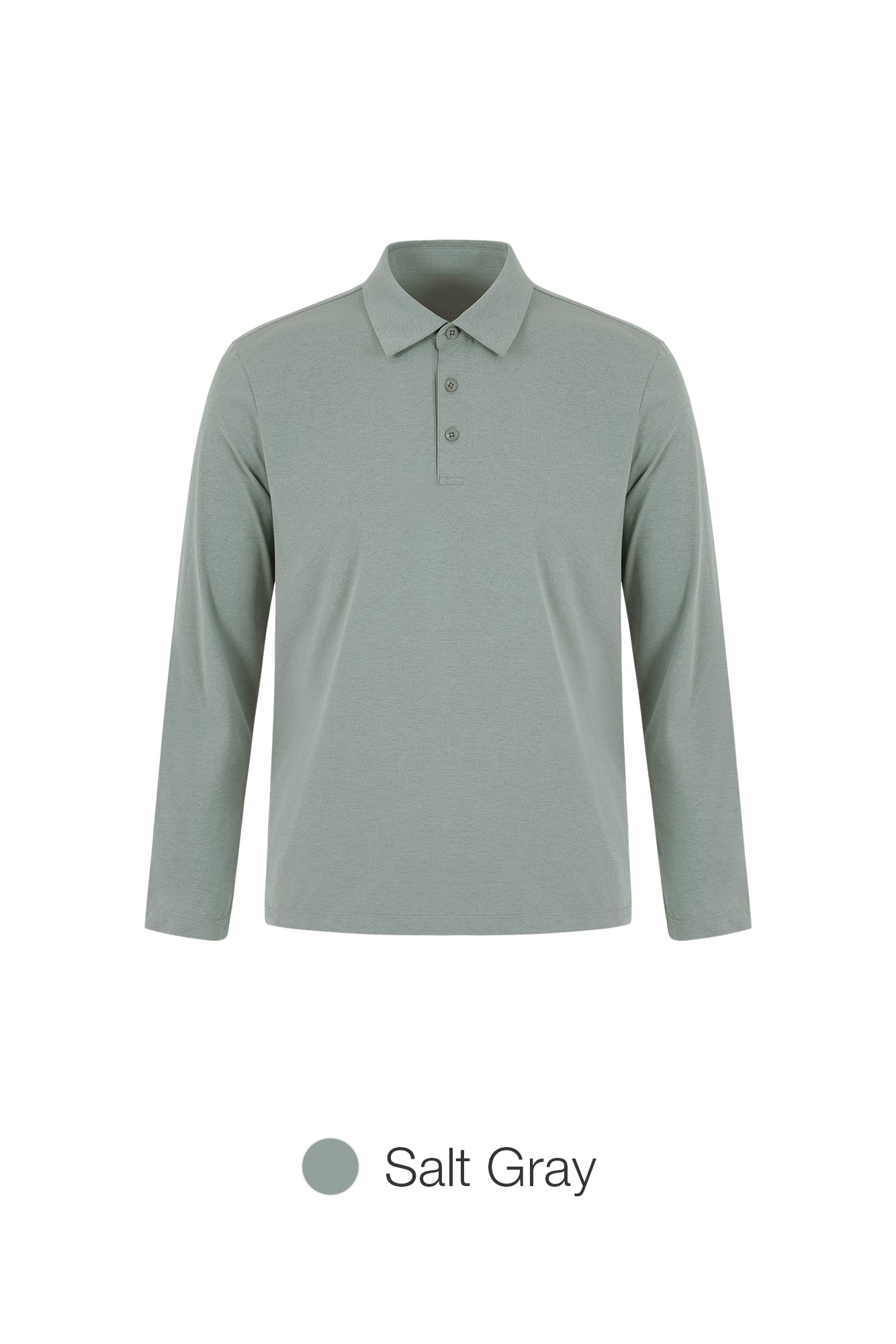 Men's Airy Fit Long Sleeve Polo Shirt