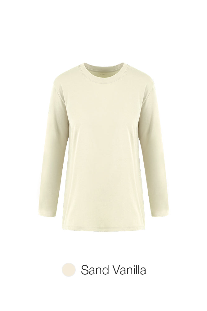 [SET] Long Sleeve & Airwarm Fleece Signature Leggings (Ankle Length)