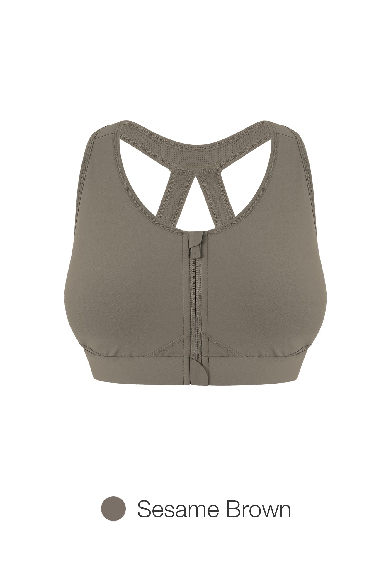 Running Front-Zip Bra