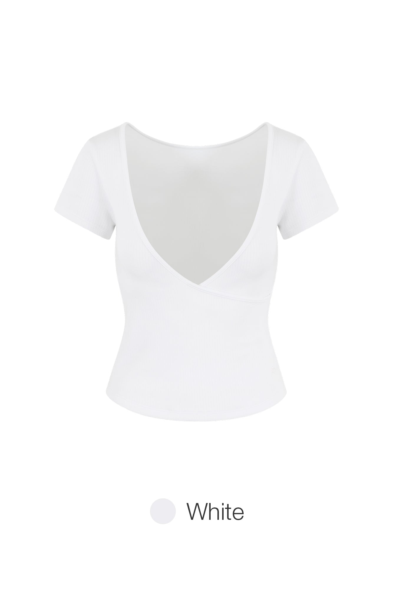 Fresh Ribbed Wrap Short Sleeve