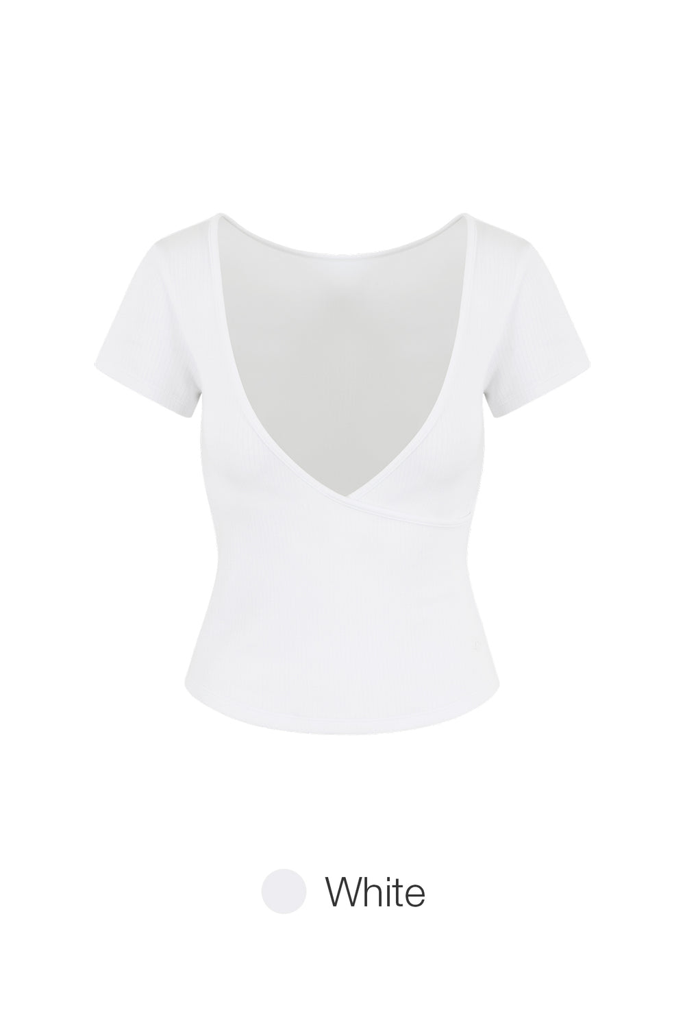 Fresh Ribbed Wrap Short Sleeve