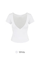 Fresh Ribbed Wrap Short Sleeve