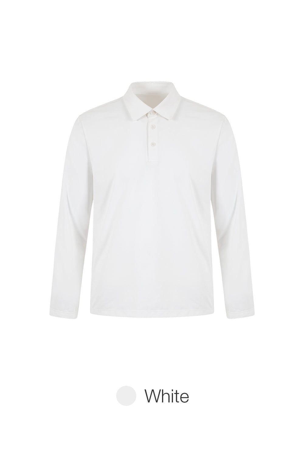 Men's Airy Fit Long Sleeve Polo Shirt