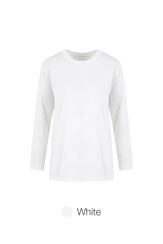 [SET] Long Sleeve & Airwarm Fleece Signature Leggings (Ankle Length)