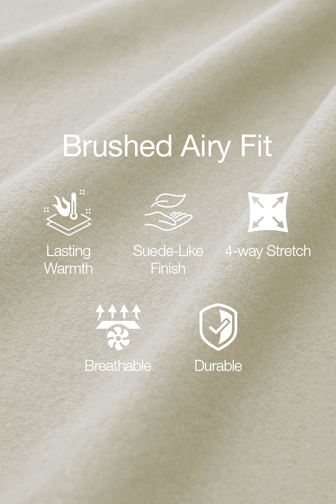 Brushed Airy Fit Oversized Fit Long Sleeve