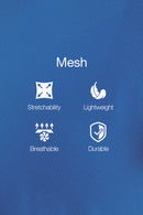 Mesh Stretch Cropped Short Sleeve