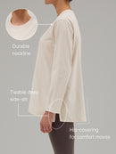 Brushed Airy Fit Oversized Fit Long Sleeve