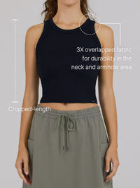 Ribbed Cropped Tank Top