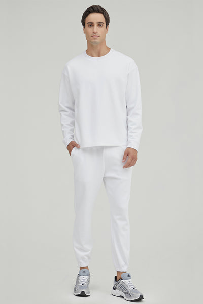 Men Double Cotton Basic Sweatshirt